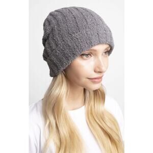 WOMEN'S SOLID COLOR LUXURY SOFT RIBBED BEANIE GRAY NWT
